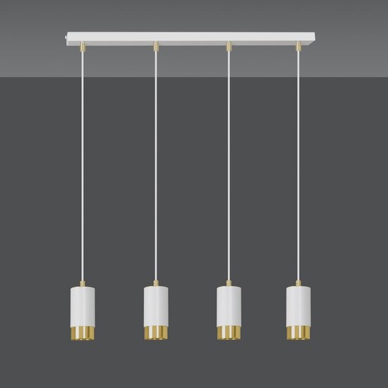 Emibig Emibig FUMIKO 4 WH/GOLD - Modern pendant lamp for a stylish look