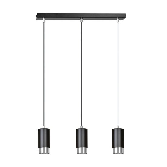 Emibig Emibig FUMIKO 3 Pendant Lamp - Modern design in black and chrome
