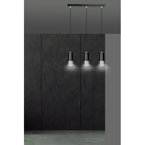 Emibig Emibig FUMIKO 3 Suspension - Design moderne en noir et chrome