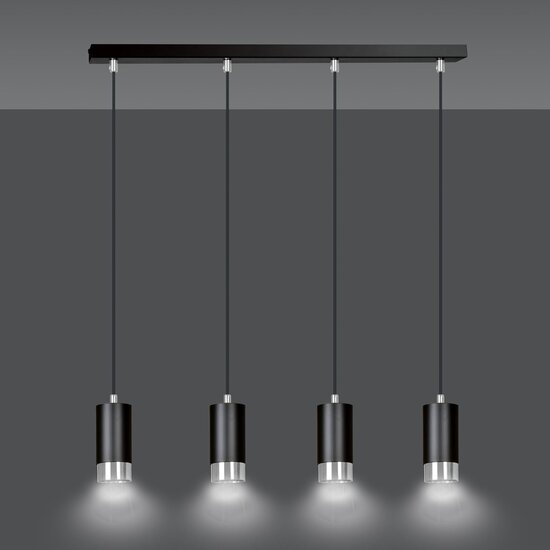 Emibig Emibig FUMIKO 4 Hanglamp - Modern design met chroomafwerking