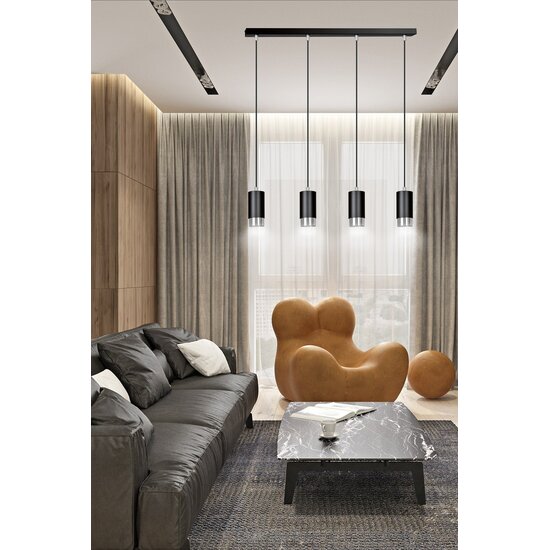 Emibig Emibig FUMIKO 4 Hanglamp - Modern design met chroomafwerking