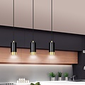 Emibig Emibig FUMIKO 3 Lámpara Colgante - Diseño Moderno en Negro y Oro