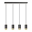 Emibig Emibig FUMIKO 4 BL/GOLD - Lampe suspendue moderne pour tous les espaces