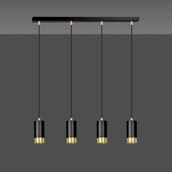 Emibig Emibig FUMIKO 4 BL/GOLD - Lampe suspendue moderne pour tous les espaces
