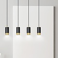 Emibig Emibig FUMIKO 4 Pendelleuchte - Modernes Design in Schwarz und Gold