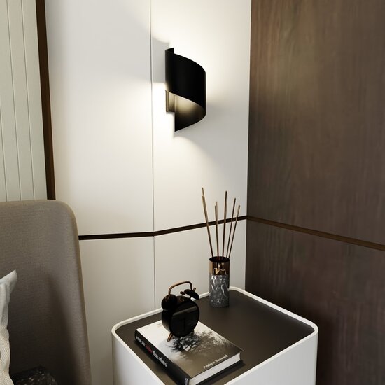 Emibig Emibig SPINER BLACK - Lámpara de pared moderna para una iluminación elegante