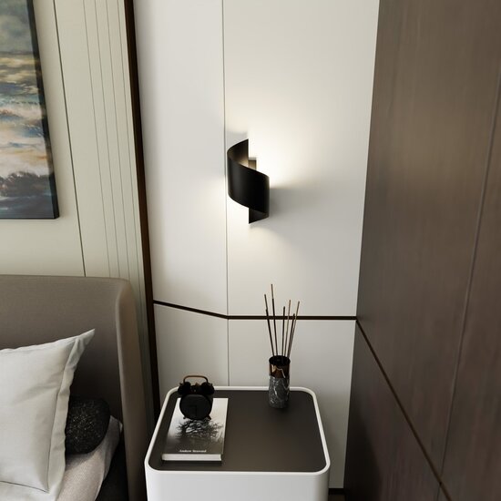 Emibig Emibig SPINER BLACK - Lámpara de pared moderna para una iluminación elegante