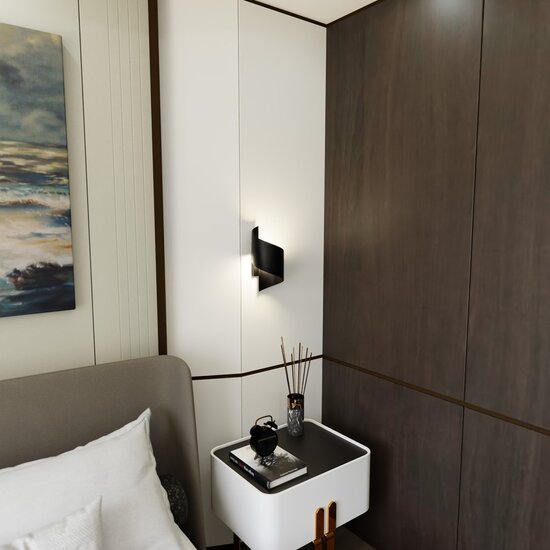 Emibig Emibig Spiner Wandlampe Schwarz - Modernes Design für jeden Raum