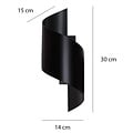 Emibig Emibig SPINER BLACK - Applique murale moderne pour un éclairage élégant