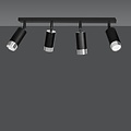 Emibig Emibig HIRO 4 Deckenlampe - Modernes Design in Schwarz und Chrom