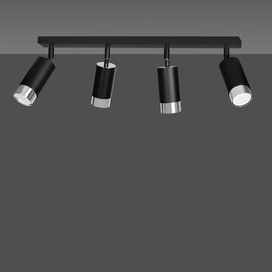 Emibig Emibig HIRO 4 BL/CHROME - Modern ceiling lamp for stylish interiors