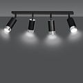 Emibig Emibig HIRO 4 BL/CHROME - Moderne plafondlamp voor stijlvol interieur