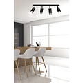Emibig Emibig HIRO 4 lampe de plafond - Design moderne en noir et chrome