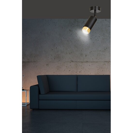 Emibig Emibig HIRO 1 Noir/Doré - Plafonnier moderne pour tous les espaces