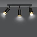 Emibig Emibig HIRO 3 BL/GOLD - Modern ceiling lamp with stylish design
