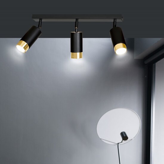 Emibig Emibig HIRO 3 BL/GOLD - Lámpara de techo moderna para una iluminación elegante