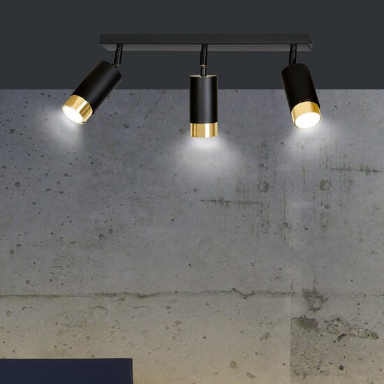 Emibig Emibig HIRO 3 BL/GOLD - Lampe de plafond moderne pour un éclairage élégant