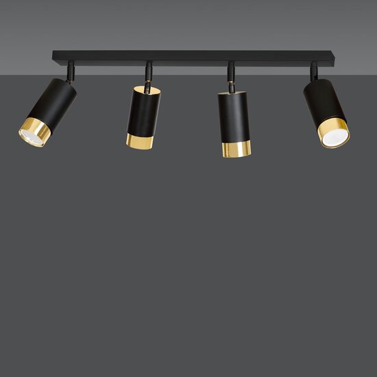 Emibig Emibig HIRO 4 BL/GOLD - Modern ceiling lamp for stylish lighting