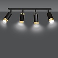 Emibig Emibig HIRO 4 Deckenlampe Schwarz/Gold - Modernes Design für jeden Raum