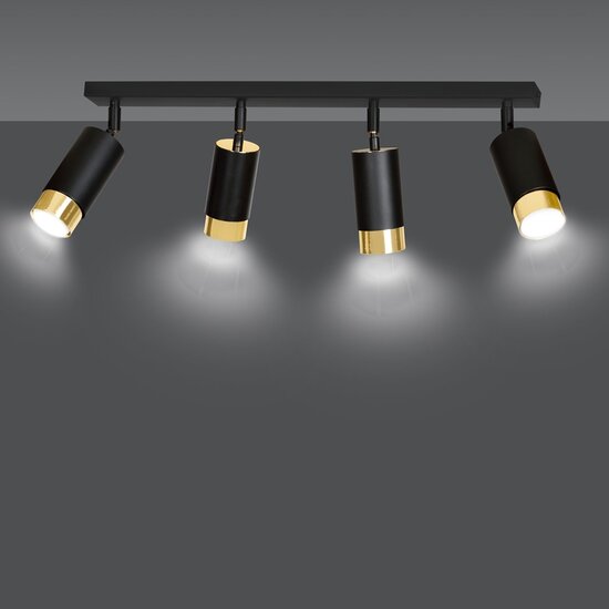 Emibig Emibig HIRO 4 BL/GOLD - Moderne Deckenlampe für stilvolle Beleuchtung
