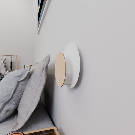 Emibig Emibig CIRCLE 1A WHITE - Stylish wall lamp for any space
