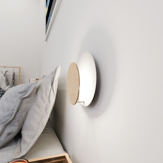 Emibig Emibig CIRCLE 1A WHITE - Lámpara de pared elegante para cualquier espacio