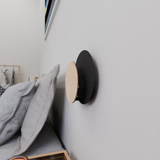 Emibig Emibig CIRCLE 1A BLACK - Scandinavische wandlamp van staal