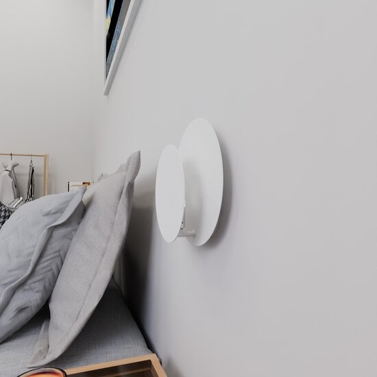 Emibig Emibig CIRCLE 1C WHITE - Lámpara de pared elegante para un ambiente escandinavo