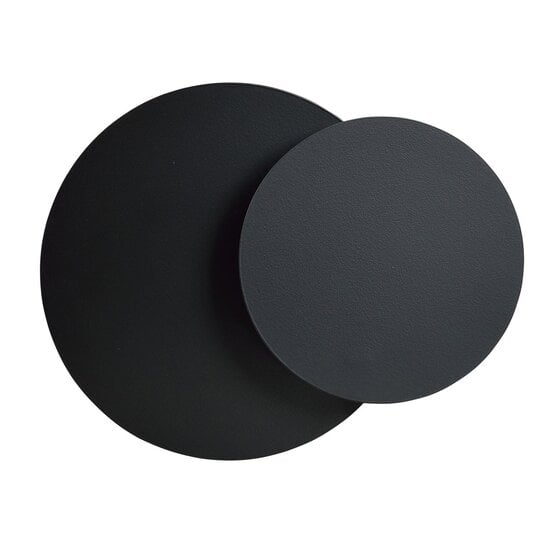 Emibig Emibig CIRCLE 1C BLACK - Scandinavische wandlamp van gepoedercoat staal