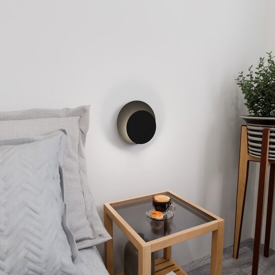Emibig Emibig CIRCLE 1C BLACK - Lámpara de pared elegante para cualquier espacio