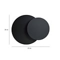 Emibig Emibig CIRCLE 1C BLACK - Scandinavian wall lamp made of powder-coated steel
