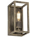 Fantasia Kago wandlamp zwart, landelijke stijl, staal, E27-fitting (lamp niet inbegrepen), 300 mm hoog, IP20