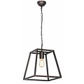 Fantasia Kago pendant light, rustic style, old copper finish, E27 fitting, 300 mm high, steel, bulb not included