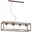 Fantasia Fantasia Kago hanglamp, staal, ruggine/koper/zwart, 100 cm breed, 4x E27 fitting, IP20