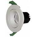 Fantasia Tetiz recessed spotlight, black aluminium, 105 mm diameter, for GU10 or separate LED module