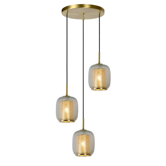 LUCIDE LUCIDE AGATHA - Elegant Pendant Light in Matte Gold/Brass