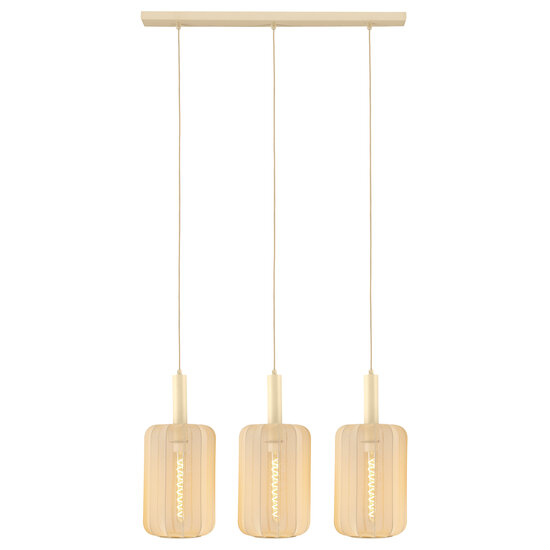LUCIDE LUCIDE CORINA - Lámpara Colgante - 3xE27 - Beige - Crea un ambiente cálido en tu hogar