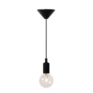 LUCIDE FIX - Lámpara colgante Ø 10 cm - Negra