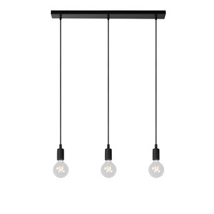 LUCIDE FIX - Hanglamp - 3xE27 - Schwarz