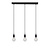 LUCIDE LUCIDE FIX - Hanglamp - 3xE27 - Zwart
