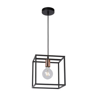LUCIDE ARTHUR - Lámpara Colgante - 1xE27 - Negra