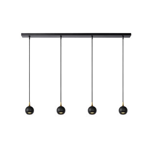 LUCIDE FAVORI - Lámpara colgante - 4xGU10 - Negro