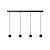 LUCIDE LUCIDE FAVORI - Hanglamp - 4xGU10 - Zwart