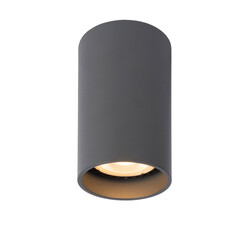 LUCIDE DELTO - Spot Plafonnier - Ø 5,5 cm - LED Dim to Warm - GU10 - 1x5W 2200K/3000K - Gris