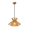 LUCIDE LUCIDE TASMAN - Lámpara colgante de madera natural con E27