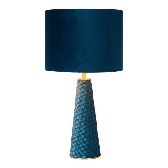 LUCIDE LUCIDE EXTRAVAGANZA VELVET - Stylish Table Lamp in Turquoise