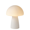 LUCIDE LUCIDE FUNGO - Lampe de Table Élégante avec Abat-jour en Verre Opale