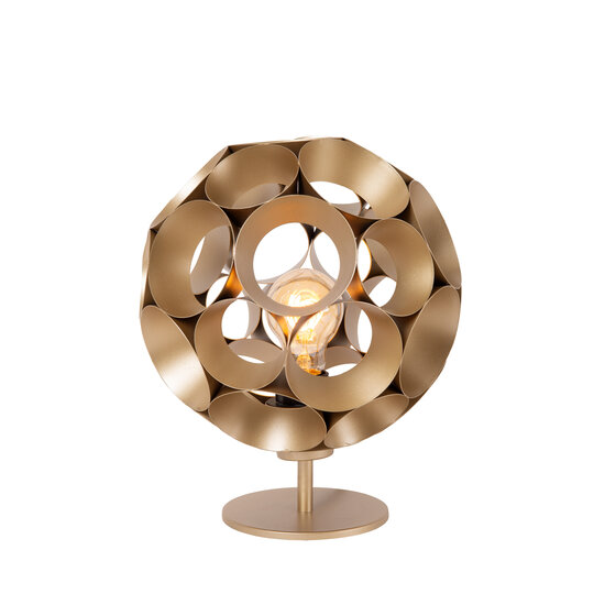 LUCIDE LUCIDE HANNELORE - Lámpara de mesa elegante en dorado mate