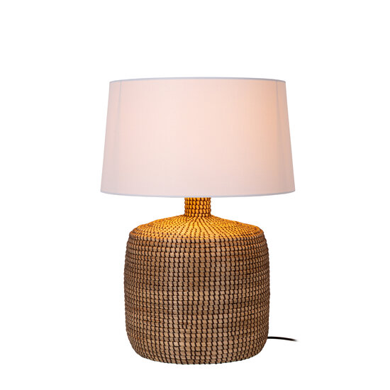 LUCIDE LUCIDE AMBALA - Stilvolle Tischlampe aus Naturmaterialien