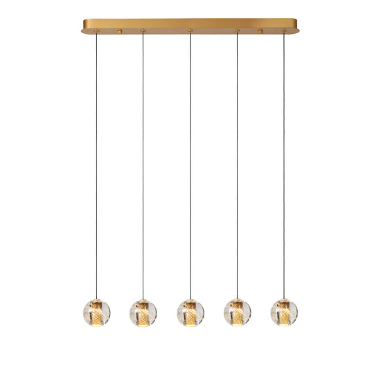LUCIDE LUCIDE DILENKO - Elegant Dimmable Pendant Light in Matte Gold